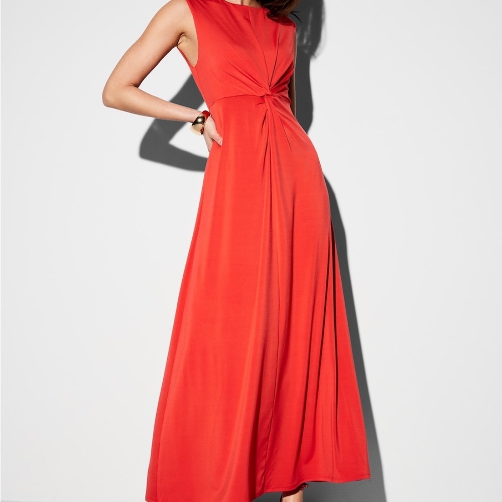 Old Navy The Occasion Twist-Front Maxi Dress – NWT – Size XL – Coral - Picture 8 of 15